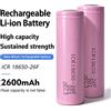 Noya raye Nuova Batteria Originale 2600mAh 3.7V ICR18650 per Samsung 18650 26F, Batteria Ricaricabile agli Ioni di Litio per Torce