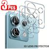 NONE 3 pezzi trasparente protezione per obiettivo 3D per Xiaomi Mi 13T 14T Pro Poco X6 X7 F6 Pro fotocamera copertura in vetro temperato protezione completa