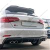 NONE Mantovana paraurti posteriore per Audi A3 S-line / S3 8V Facelift 2016-2020 Sportback 5 porte (non per A3 No S-Line Tuning diffusore posteriore per auto
