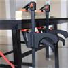 NONE Morsetto per la lavorazione del legno da 4' 1/2 pezzi Set Tipo fisso Velocità di rilascio rapido del cricchetto Kit barra di lavoro in nylon estruso Gadget spalmatori Portatili fai da te