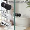 NONE Elegante maniglia per porta in vetro per doccia, pomello per porte scorrevoli per doccia, parti di ricambio per hardware a doppia faccia per porte in vetro da bagno