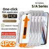 NONE 4 Pezzi di Vetro Temperato per Samsung S25 S24 Ultra S23 S22 S21 Plus A36 A25 A15 A35 A26 A16 A54 A55 A56 5G, Protezione Schermo in Vetro