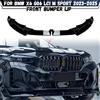 NONE Paraurti anteriore labbro mento diffusore corpo kit spoiler deflettore tuning per BMW X6 G06 LCI 0d 40i 40d M60i M Sport 2023 2024 2025