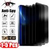 NONE 1-5 pezzi Proteggi schermo privacy per iPhone 17/16/15/14Pro Max/13/11/X/XS Max/XR - Vetro temperato anti-spia a copertura totale