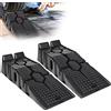 NONE 2 pezzi rampe per auto 90 cm 3T lunghe rampe di lavoro antiscivolo robuste cambio olio automatico riparazione manutenzione strumenti di sollevamento