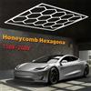 VASTFIRE Lampada da garage a soffitto a LED esagonale a nido d'ape da 1/3/5/8/14 fori 6500K luce fredda per garage e officine 4S