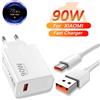 NONE Caricatore da muro veloce Turbo 90W 6A per Xiaomi 11 12 Lite 13T 14 Ultra Redmi Note 11T 12T 13 15Pro POCO F4 X5 Cavo di ricarica USB tipo C