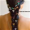 NONE Fermagli per capelli con pietre preziose di colore/stile casuale da 1 pezzo, accessori per capelli con strass, perfetti per abbellire trecce e aggiornamenti