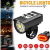 NONE KDULIT 9 LED faro per bicicletta lampada per bici ricaricabile USB luci per manubrio super luminose luce anteriore per ciclismo impermeabile per esterni