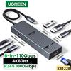 UGREEN Adattatore Ethernet Gigabit HUB USB C 6 in 1 con 4K60Hz HDMI PD100W Ricarica 10Gbps USB A&C 3.2 Porte dati per laptop iPad