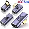 NONE USB4 OTG Tipo C a C Thunderbolt 3 Estensione 8K Cavo Video Adattatore L Stile Maschio a Femmina a Femmina per Telefono Laptop PC 40Gbps