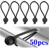 NONE 50/20/5pcs Esterna Palla Elastica Corda Bungee Corde Tenda Portatile Fissaggio Telone Tenda Baldacchino Heavy Duty Tela Legare Imbottiture