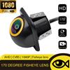 First Safe Telecamera AHD CVBS per Auto con Visione Anteriore, Posteriore e Laterale 170° ° Telecamera HD Fisheye con Visione Notturna Impermeabile a Forma di Cappello di Paglia con Montaggio a Foro