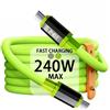 HKNA Cavo dati da USB a tipo C a ricarica rapida da 0,3 m/1 m/2 m/3 m 240 W, da tipo C a tipo C, compatibile con Huawei, Xiaomi, Samsung, OPPO, VIVO