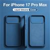 FUKABO Custodia antiurto in silicone liquido originale per APPLE iPhone 11 12 13 14 15 16 17 Pro Max Custodie per iPhone 17 Air Cover posteriore per telefono