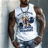 Bandai Dragon Ball Anime Goku Canotta in puro cotone stampato periferico Palestra Sport Casual Uomo Gilet estivo allentato
