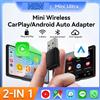 kebidumei Adattatore Wireless Carplay Android Auto 2 in 1 Smart Dongle 5G WIFI Per iPhone Telefono Android Per Volvo Benz Mg Kia Chery VW