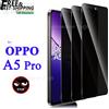 AdvenQi Proteggi schermo anti-spia per OPPO A5 Pro 4G 5G Privacy 9H Vetro temperato antigraffio Peep Custodia amichevole