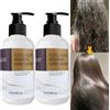 GZE Maschera per capelli alla cheratina al collagene GZE - Condizionamento profondo per capelli secchi - Infuso con olio di argan, olio di cocco e burro di karitè