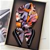 Geschilly Sciarpa quadrata di lusso per le donne Retro Ladies Hijab Fazzoletto da collo floreale Bandane Macchia morbida 70 * 70 cm Sciarpe di seta sintetica Scialle