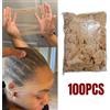 NONE 100 pezzi cappucci per parrucca HD retine per capelli HD trasparenti di alta qualità tessuto nylon elastico cuffia per parrucca anteriore in pizzo per donna uomo marrone chiaro