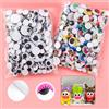 NONE 100 pz/pacco Autoadesivi Wiggle Eyes per Bambole Accessori Occhi FAI DA TE Scrapbooking Artigianato Progetti Artigianato Giocattoli Fatti A Mano TMZ