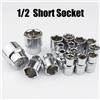 NONE 8-32mm 1/2 "Drive Set di bussole a impatto profondo Chiave a cricchetto in acciaio Bussole esagonali Rimozione dado Utensili manuali Set di bussole