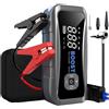DEVASO Avviatore d'Emergenza per Auto 20000mAh con Pompa d'Aria 12V, Booster Professionale per Batterie Auto Benzina e Diesel, Avviatore Portatile 4000A