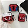 NONE Custodia protettiva per auricolari per Airpods 1 2 Pro3 3 4 Pro Pro2 Black Spider Design