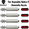 BEGRINT Ugelli Bimetallici per Anycubic Kobra X Combo, Ugello Hotend a Sostituzione Rapida in Acciaio Temprato, Parti per Stampante 3D Anycubic Kobra 4 Kobra X