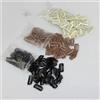NONE 50/20 pz. Clip per Parrucche Nere e Marroni da 2,3-3,2 cm, Fermagli a Scatto per Extension, Trame e Parrucche, Fermagli Grandi in PP per Acconciature