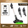 LAMZIEN V9PRO Aspirapolvere senza fili, 35000PA/40 minuti di autonomia, filtrazione HEPA efficiente, con faro a LED verde, spazzola anti-groviglio a forma di V per pavimenti duri, tappeti e peli di