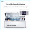 XMSJ Contenitore Portatile Refrigerante per Insulina 0-18 ° Mini Frigo Portatile USB Ricaricabile con Display LCD 10200mAh