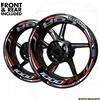 HONDA Adesivi in vinile per ruote HONDA CBR1000RR, set di 9 adesivi con logo HONDA CBR1000RR per cerchioni moto