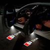 Audi 2 Pezzi Luci di Benvenuto con Logo per Portiere Auto Audi Sline A1 A3 A4 A5 A6 A7 Q3 Q5 Q7 TT B5 B6 B7 8P 8V 8P 8L S3 S4 Accessori