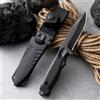 NONE 1 coltello tascabile con fodero in acciaio inossidabile, coltello ad alta durezza, coltello da barbecue portatile con fodero, coltello da barbecue per esterni