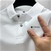 NONE Polo da uomo estiva 2026 indispensabile, comoda, tinta unita, elegante casual con bottoni, stile business