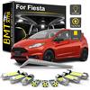 BMTxms Kit di 9 luci a LED per interni, lettura, mappa, cupola, porta, bagagliaio, per Ford Fiesta MK6 MK7 2002-2011 2012 2013 2014 2015 2016