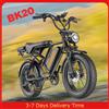 Headeer Bicicletta Elettrica HEADEER BK20 a 5 Velocità, Pneumatici Fat da 20 Pollici, 750W, Batteria 48V 20Ah, Freni a Disco Doppi, E-bike Velocità Massima 50KM/h, Stock UE