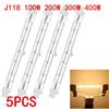 NONE 1/2/5 Pezzi Lampada Alogena 100W 200W 300W 400W, Lampadina Lineare R7s a Doppia Estremità 118mm, AC220-240V, Lampadine Alogene R7s per Uso Domestico