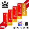 NONE Scheda di Memoria Micro TF Classe 10 da 256GB, 512GB, 64GB, 32GB, 16GB, 8GB, Flash ad Alta Velocità A1 Mini TF SD per Smartphone, Fotocamera e Registrazione