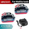 TDAEG Batteria Originale 18V 21V Ricaricabile al Litio per Utensili Elettrici Makita 18V, Chiave a Impulsi, Sega, Trapano, Smerigliatrice, Cacciavite