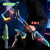 CONUSEA Giocattolo Spada Laser AXE 2 in 1, Bastone Luminoso per Giochi di Ruolo e Cosplay, Regalo per Bambini e Adulti