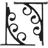 NONE ABWZ-2 pezzi Staffe angolari a L montate a parete, staffe multifunzionali per scaffali, staffe decorative per scaffali, staffe da parete
