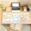 Sanrio Sa C-Cinnamoroll Tappetino per mouse carino e kawaii per giochi e tastiere da ufficio, antiscivolo, grande, impermeabile