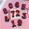 Bandai Candeline Creative con Numeri da 1 a 9 a Tema Supereroe Marvel Spider-Man, Decorazioni per Torte e Feste per Bambini