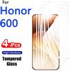 NONE 1-4 Pezzi Proteggi Schermo 9H per Honor 600 Honor600 HD, Vetro Temperato a Copertura Totale, Anti-Graffio, Compatibile con Cover, Anti-Impronta