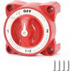 NONE Interruttore Selettore Staccabatteria 9001E 32V 350A a 4 Posizioni 3 Pin per Barche Marine, Camion, Camper ON e OFF