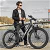 Aairsk Bicicletta elettrica Aairsk GT900, doppia sospensione, cambio a 21 velocità, batteria 36 V 13 Ah, pneumatici 26" x 1.95, autonomia 40-60 km per carica, velocità massima 25 km/h, motore da 250 W,