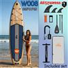 NONE WNOVA W008 Tavola da Paddle Gonfiabile Ultra-leggera 335*84*15 cm, Materiale PVC, per Sport Acquatici per Adulti, Yoga, Pesca, Viaggi, Surf in Mare, Tavola da Paddle Antiscivolo